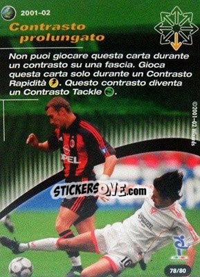 Sticker Contrasto prolungato - Football Champions Italy 2001-2002 n. T78 - Wizards of The Coast