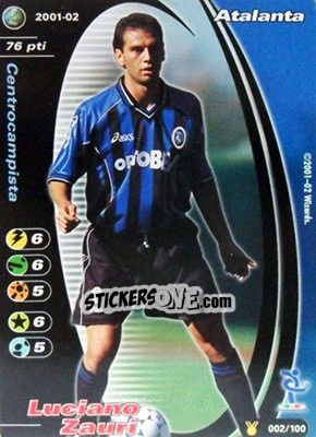 Cromo Luciano Zauri - Football Champions Italy 2001-2002 - Wizards of The Coast