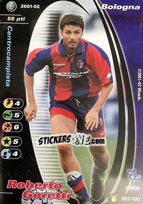 Sticker Robetti Goretti - Football Champions Italy 2001-2002 n. u7 - Wizards of The Coast
