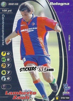 Sticker Lamberto Zauli - Football Champions Italy 2001-2002 - Wizards of The Coast