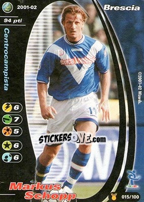 Sticker Markus Schopp - Football Champions Italy 2001-2002 n. u15 - Wizards of The Coast