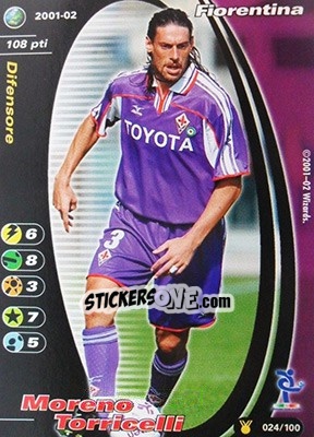 Cromo Moreno Torricelli - Football Champions Italy 2001-2002 - Wizards of The Coast