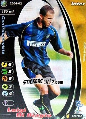 Figurina Luigi Di Biagio - Football Champions Italy 2001-2002 - Wizards of The Coast