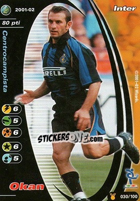 Sticker Okan - Football Champions Italy 2001-2002 n. u30 - Wizards of The Coast
