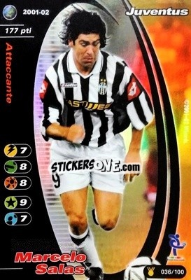 Sticker Marcelo Salas - Football Champions Italy 2001-2002 n. u36 - Wizards of The Coast