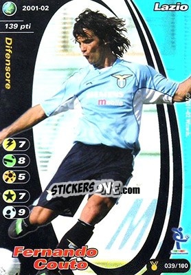 Sticker Fernando Couto - Football Champions Italy 2001-2002 n. u39 - Wizards of The Coast