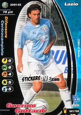 Sticker Guerino Gottardi - Football Champions Italy 2001-2002 - Wizards of The Coast