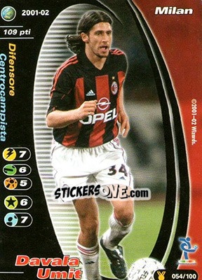 Cromo Davala Umit - Football Champions Italy 2001-2002 - Wizards of The Coast