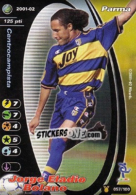 Sticker Jorge Eladio Bolano - Football Champions Italy 2001-2002 n. u57 - Wizards of The Coast