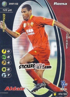 Sticker Aldair - Football Champions Italy 2001-2002 n. u72 - Wizards of The Coast