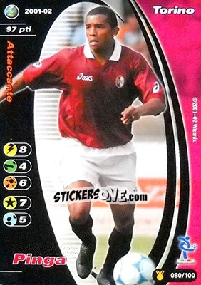 Sticker Pinga - Football Champions Italy 2001-2002 n. u80 - Wizards of The Coast