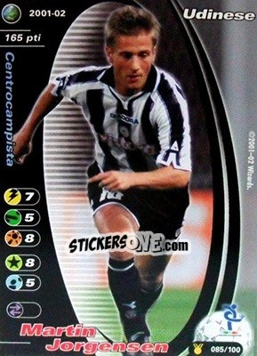 Sticker Martin Jorgensen - Football Champions Italy 2001-2002 - Wizards of The Coast