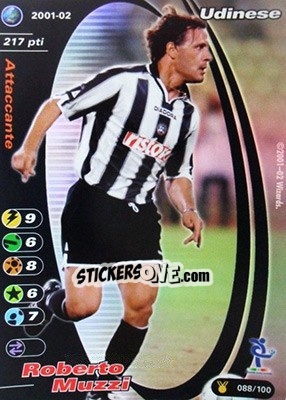 Sticker Roberto Muzzi - Football Champions Italy 2001-2002 n. u88 - Wizards of The Coast