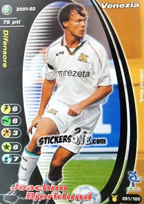Sticker Joachim Bjorklund - Football Champions Italy 2001-2002 n. u91 - Wizards of The Coast