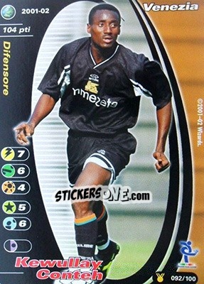 Sticker Kewullay Conteh - Football Champions Italy 2001-2002 n. u92 - Wizards of The Coast