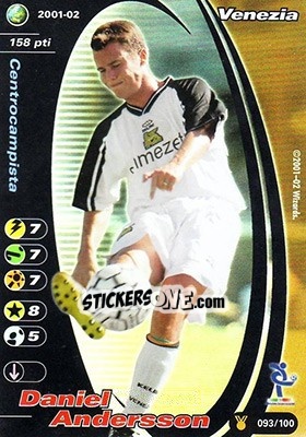 Sticker Daniel Andersson - Football Champions Italy 2001-2002 n. u93 - Wizards of The Coast