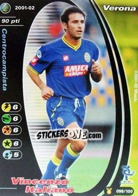 Sticker Vincenzo Italiano - Football Champions Italy 2001-2002 n. u98 - Wizards of The Coast