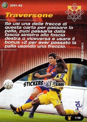 Sticker Traversone - Football Champions Italy 2001-2002 n. uT1 - Wizards of The Coast