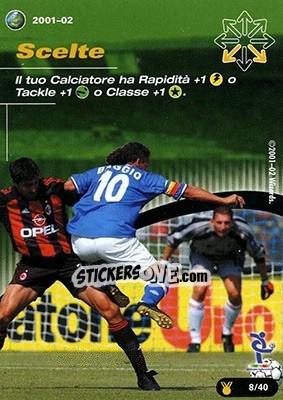 Sticker Scelte - Football Champions Italy 2001-2002 n. uT8 - Wizards of The Coast