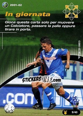 Sticker In giornata - Football Champions Italy 2001-2002 - Wizards of The Coast