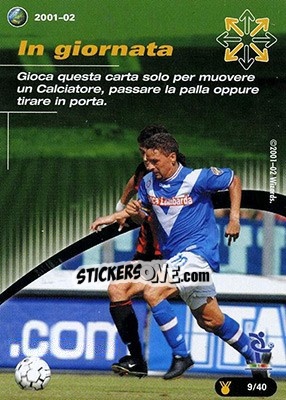 Sticker Roberto Baggio - Football Champions Italy 2001-2002 n. UT9 - Wizards of The Coast