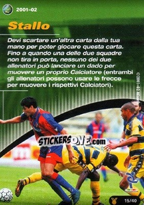 Sticker Stallo - Football Champions Italy 2001-2002 n. uT15 - Wizards of The Coast