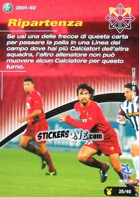 Sticker Ripartenza - Football Champions Italy 2001-2002 n. uT25 - Wizards of The Coast