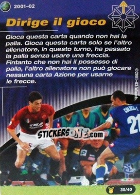 Sticker Dirige il gioco - Football Champions Italy 2001-2002 n. uT30 - Wizards of The Coast