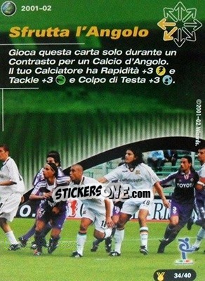 Cromo Sfrutta I'Angolo - Football Champions Italy 2001-2002 - Wizards of The Coast