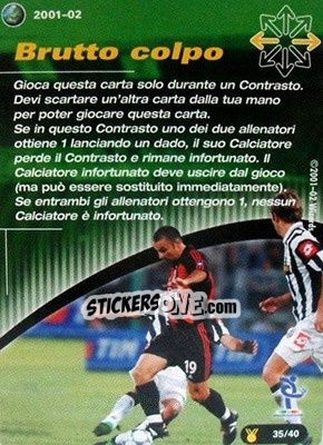 Sticker Brutto colpo - Football Champions Italy 2001-2002 n. uT35 - Wizards of The Coast