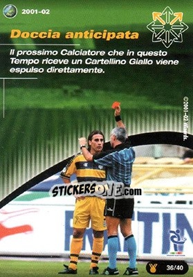 Figurina Doccia Anticipata - Football Champions Italy 2001-2002 - Wizards of The Coast