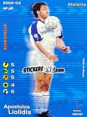 Figurina Apostolos Liolidis - Football Champions Italy 2002-2003 - Wizards of The Coast