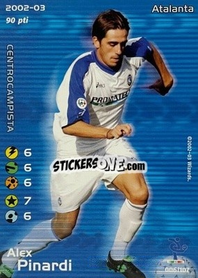 Figurina Alex Pinardi - Football Champions Italy 2002-2003 - Wizards of The Coast