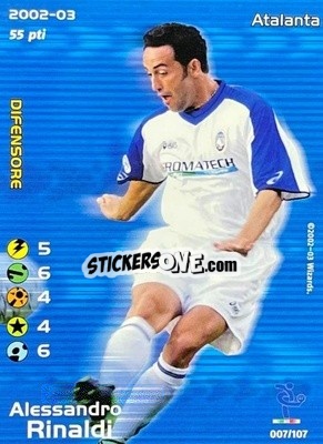 Sticker Alessandro Rinaldi - Football Champions Italy 2002-2003 - Wizards of The Coast
