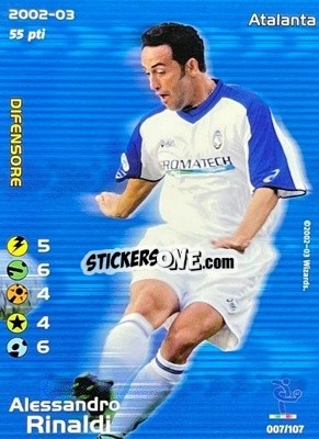 Sticker Alessandro Rinaldi - Football Champions Italy 2002-2003 n. 7 - Wizards of The Coast