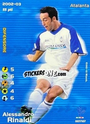 Cromo Alessandro Rinaldi - Football Champions Italy 2002-2003 - Wizards of The Coast