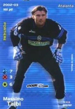 Sticker Massimo Taibi - Football Champions Italy 2002-2003 n. 9 - Wizards of The Coast