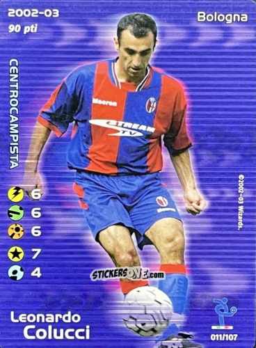 Cromo Leonardo Colucci - Football Champions Italy 2002-2003 n. 11 - Wizards of The Coast
