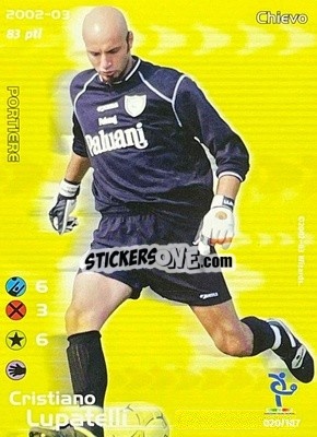 Sticker Cristiano Lupatelli - Football Champions Italy 2002-2003 - Wizards of The Coast