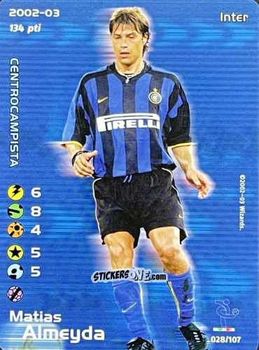 Cromo Matias Almeyda - Football Champions Italy 2002-2003 n. 28 - Wizards of The Coast