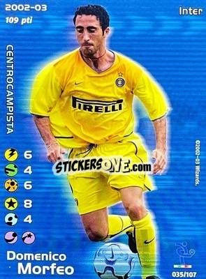 Figurina Domenico Morfeo - Football Champions Italy 2002-2003 - Wizards of The Coast