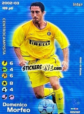 Sticker Domenico Morfeo - Football Champions Italy 2002-2003 n. 35 - Wizards of The Coast