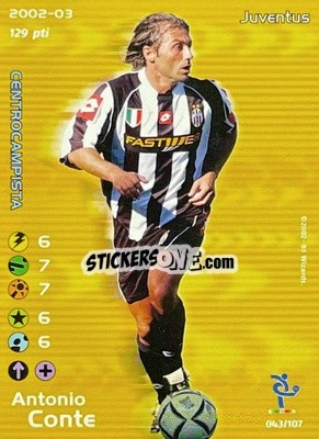 Sticker Antonio Conte - Football Champions Italy 2002-2003 - Wizards of The Coast