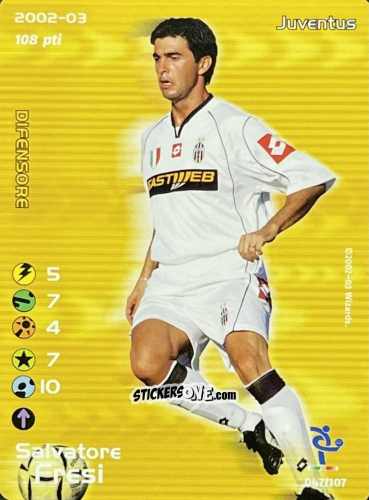 Sticker Salvatore Fresi - Football Champions Italy 2002-2003 n. 47 - Wizards of The Coast