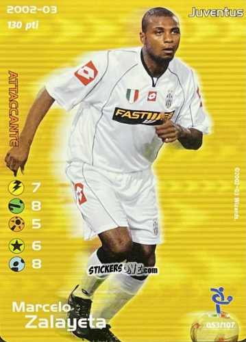 Cromo Marcelo Zalayeta - Football Champions Italy 2002-2003 n. 53 - Wizards of The Coast