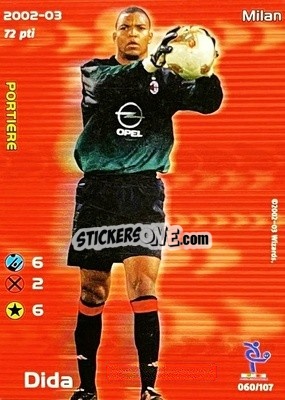 Sticker Dida - Football Champions Italy 2002-2003 - Wizards of The Coast