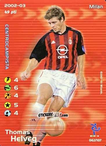 Figurina Thomas Helveg - Football Champions Italy 2002-2003 n. 62 - Wizards of The Coast