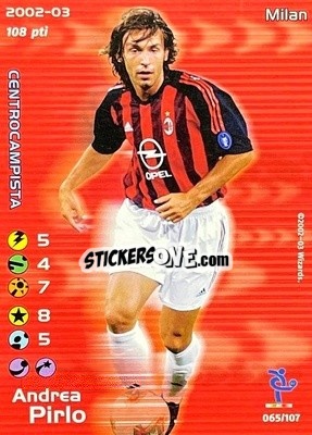 Sticker Andrea Pirlo - Football Champions Italy 2002-2003 - Wizards of The Coast