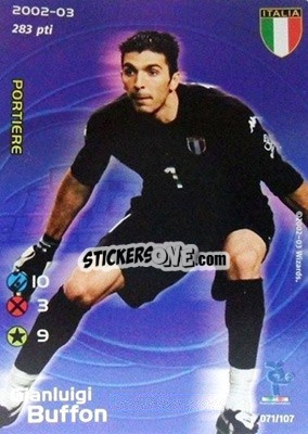 Sticker Gianluigi Buffon - Football Champions Italy 2002-2003 - Wizards of The Coast