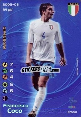 Sticker Francesco Coco - Football Champions Italy 2002-2003 n. 73 - Wizards of The Coast